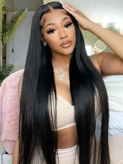 UNice 5x5 HD Lace Free Part Human Hair Straight Lace Closure