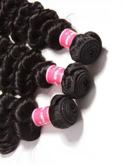 UNice Deep Wave Malaysian Remy Hair 3 Bundles Deal Free Fast Shipping
