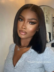 UNice Yaki Bob Wig Bye-Bye Slip™ 7×5 Lace Closure Glueless Everyday Summer-Ready Cool & Carefree Yaki Texture Match