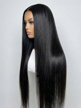UNice 13x4 Bye Bye Slip™ Glueless Lace Black Straight Bleached Knots Drawstring Wig No Baby Hair 150% Density