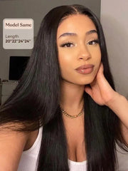 UNice Hair 4 Bundles Peruvian Straight Virgin Human Hair Extensions