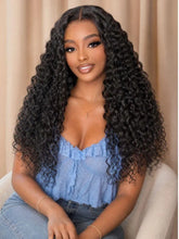 UNice 13x4 Bye Bye Slip™ Lace Frontal Glueless Black Voluminous Deep Curly Wig With Full Ends