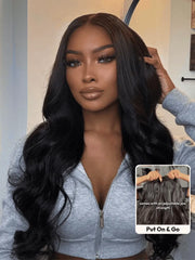 UNice 13x4 Pre-Everything™ Wig & 7x5 Bye-Bye Slip Loose Wave With Face-Framing Layers And Side-Swept Bangs With Drawstring