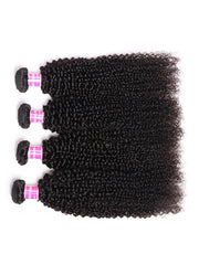 UNice Hair 4 Bundles Kinky Curly Unprocessed Virgin Hair
