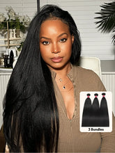 UNice Hair Bundles 3 Pcs/pack Hair Natural Yaki Texture Virgin Human Hair