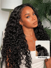 UNice 7x5 Bye Bye Slip™ Pre Cut Lace Natural Black Water Wave Curly Drawstring No Baby Hair