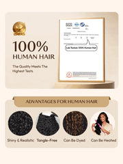 UNice 7x5 Bye Bye Slip™ Pre Cut Lace Natural Black Water Wave Curly Drawstring No Baby Hair