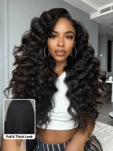 UNice 13x4 HD Real Scalp™ Wig Invisible Lace Frontal Black Kinky Straight Wig With Invisi Drawstring