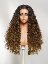 UNice Bye-Bye Slip™ 7x5 Lace Glueless Sun-Kissed Honey Brown Ombre Tight Spiral Bounce Curl Wig