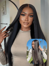 UNice 7x5 Bye Bye Slip™ Yaki Straight Black Glueless Wig With Flexible Drawstring