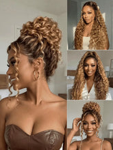 UNice 13x4 Bye Bye Slip™ Lace Frontal Bronde Color With Honey Blonde Highlights Water Wave Glueless Drawstring Wig 150% Density