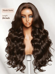 UNice 7x5 Bye Bye Slip™ Lace Glueless Rich Chocolate Brown Body Wave Drawstring Wig