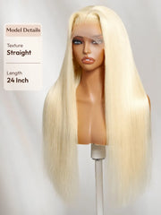 UNice 13x4 Bye Bye Slip™ Lace Frontal 613 Blonde Straight/ Body Wave Glueless Wig with Invisi Drawstring For Beginners