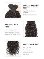 UNice Hair Bundle 1 Piece Water Wave Weave Hair