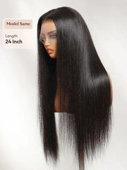 UNice 360 HD Lace Pre-plucked Luxury Raw Virgin Hair Natural Black Straight Wig