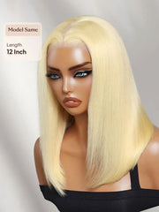 UNice 13x4 Pre-Everything™ Lace Frontal 613 Blonde Glueless Bob Wig For Summer