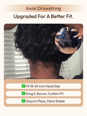 UNice Honey Brown Caramel Highlights Loose Wave Wig Bye-Bye Slip™ 13×4 Lace Front Glueless Glam-Ready Dimensional Color Curtain Bangs