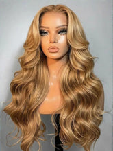 7x5 Bye-Bye Slip Wig With Drawstring Pre-Cut Glueless Lace Honey Blonde Body Wave Wig
