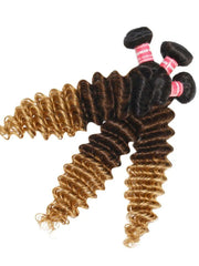 UNice Hair Deep Wave Virgin Hair 1 Bundle Unprocessed Ombre Human Hair Wave