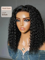 UNice 7x5 Bye Bye Slip™ Lace Frontal Black Soft Wet-Look Twist-Out Inspired Curls Glueless Wig