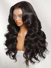 UNice 360 HD Lace Pre-plucked Luxury Raw Virgin Hair Natural Black Body Wave Wig