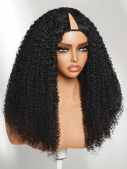 UNice InvisiBlend™ V part Wig Beginner Friendly Kinky Curly Protective Style Human Hair Wig 180% Density Protect Your Natural Hair