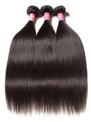 UNice Straight Remy Human Hair Bundles 3Pcs Deal