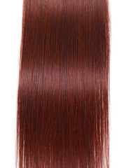 UNice Reddish Brown Straight 1Pc 100% Remy Human Hair Bundle