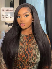UNice Hair Bundles 3 Pcs/pack Hair Natural Yaki Texture Virgin Human Hair