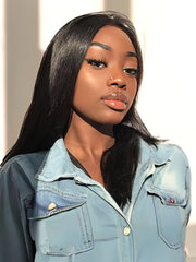 UNice Hair 3 Bundles Peruvian Straight Hair Weft With HD Closure