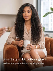 UNice 13x4 Pre Everything™ Pre-Cut HD & Transparent Lace Front Water Wave Drawstring Wig With Baby Hair