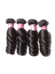 UNice Peruvian Loose Wave Remy Human Hair Weft 4Pcs/Pack
