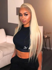 UNice 4PCS 613 Blonde Hair Weave Bundles Straight Virgin Human Hair
