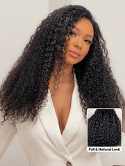 UNice Bye-Bye Knots™ 7x5 Lace Jerry Curl 150% Density Wig with Lived-In Coils