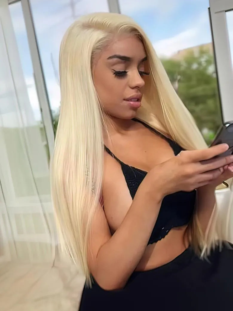 UNice 613 Blonde 4x4 Straight Virgin Human Hair Lace Closure Free Part