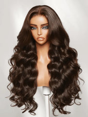 UNice 7x5 Bye Bye Slip™ Lace Glueless Rich Chocolate Brown Body Wave Drawstring Wig