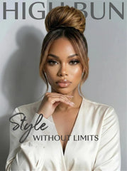 UNice 360 HD Lace Pre-plucked Luxury Raw Virgin Hair Brown to Honey Blonde Ombre Silky Straight Wig with Dark Roots