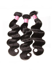 UNice Hair Peruvian Body Wave HD Lace Closure With 3pcs Human Hair Weave