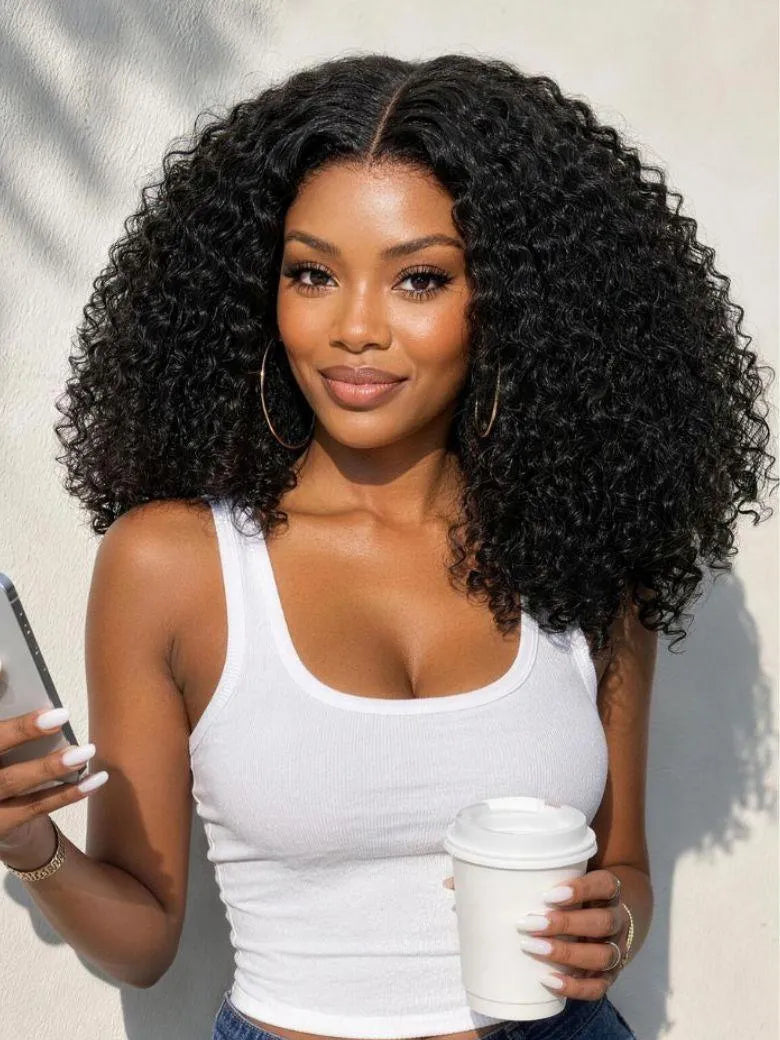 UNice Defined Kinky Curly Wig Bye-Bye Slip™ 7×5 Lace Closure Glueless Blend-Ready Natural Curl Flawless Natural Finish
