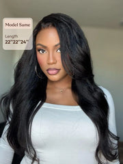 UNice 3Pcs Kinky Straight Indian Real Human Hair Bundles Deal
