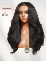 UNice Bye-Bye Slip™ 7x5 Lace Glueless Kinky Straight Blowout Wig with Soft Layers