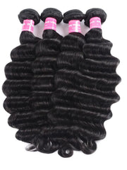 UNice Hair 4pcs Loose Deep Wave Virgin Human Hair Weft
