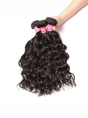 UNice Natural Wave Texture Human Hair 3Pcs Bundles