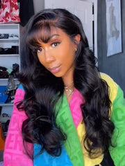 [Stylish Choice] UNice 13x4 Pre-Everything™ Side-Part Fluffy Loose Wave Wig With Wispy Air Bangs