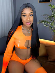 UNice Hair 5X5 HD Lace Closure With 4 Bundles Straight Hair 100% Transparent Lace Closure Invisible Knots Icenu Series