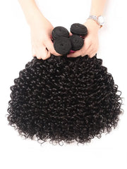 UNice Hair 3 Bundles Peruvian Jerry Curly Human Hair Weave