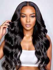 UNice Hair Peruvian Body Wave HD Lace Closure With 3pcs Human Hair Weave