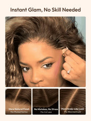 UNice 13x4 Bye Bye Slip™ Lace Frontal  Bronde Color With Honey Blonde Highlights Water Wave Glueless Drawstring Wig 150% Density