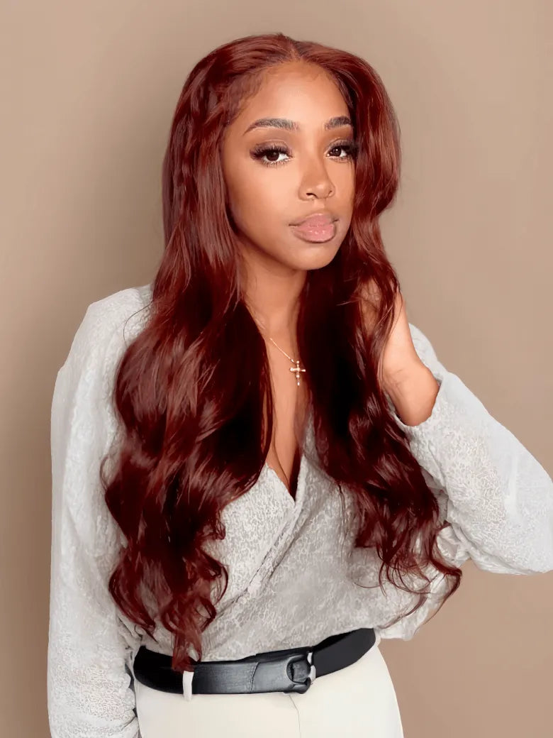 UNice Reddish Brown Straight 1Pc 100% Remy Human Hair Bundle
