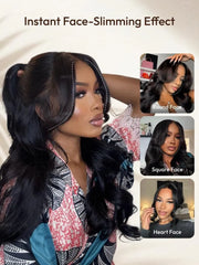 UNice Hair Full Lace Body Wave Transparent Lace Human Hair Wig Preplucked with Baby Hair